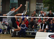 Emmanuel Bouchard at the 2000 world footbag championship