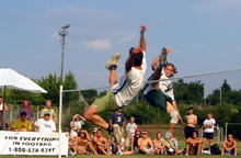 Emmanuel Bouchard at the 2003 world footbag championship