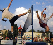 Emmanuel Bouchard at the 2006 world footbag championship