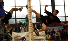 Emmanuel Bouchard at the 2008 world footbag championship