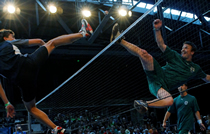 Emmanuel Bouchard at the 2009 world footbag championship