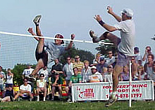 Emmanuel Bouchard at the 1999 world footbag championship