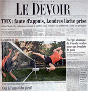 Emmanuel Bouchard in Le Devoir, Montreal, June 30, 2011